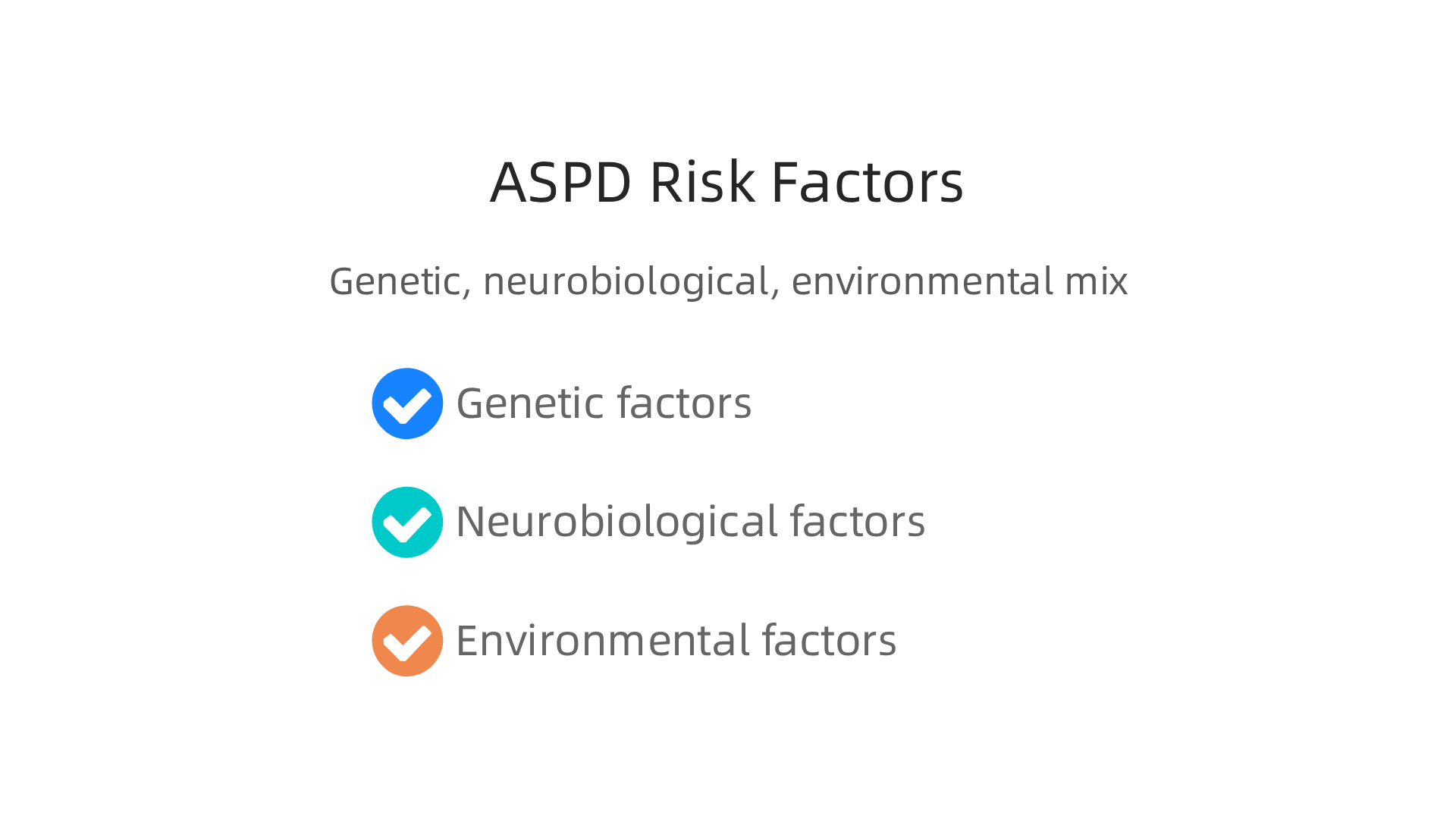 An overview of genetic, neurobiological, and environmental factors linked to Antisocial Personality Disorder.