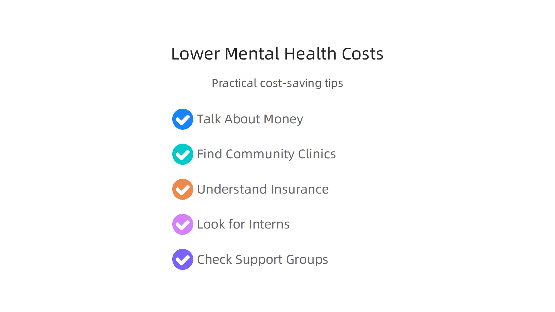 Practical advice for reducing the financial burden of mental health care, from sliding scales to support groups.