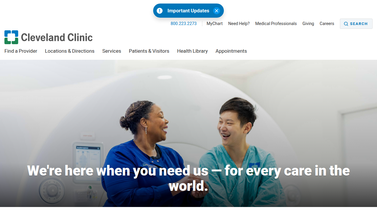 The Cleveland Clinic's online health library, offering information on various diseases and conditions including ODD.