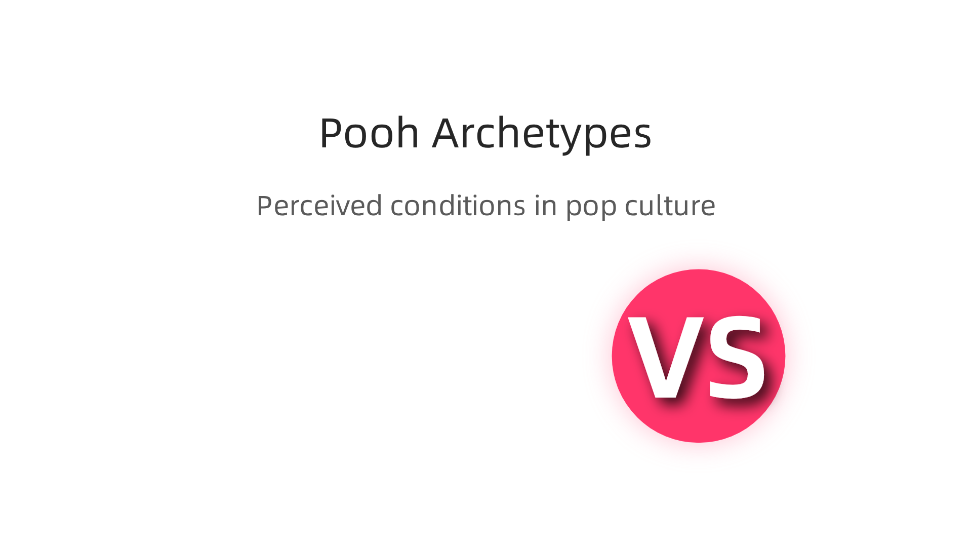 An infographic summarizing the Winnie the Pooh characters and the mental health conditions they are commonly associated with in pop culture.