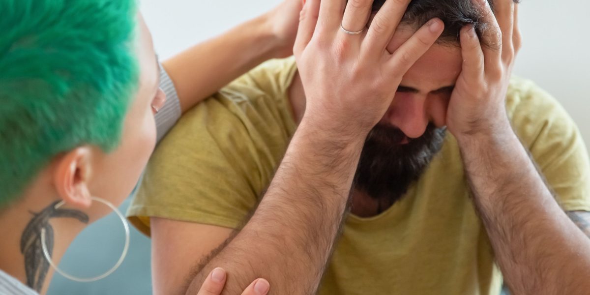 Captures the specific fear and distress associated with a loved one's absence in adult separation anxiety.