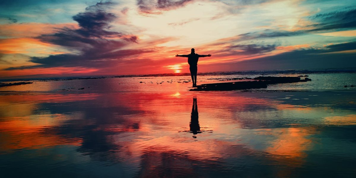 A person exuding a sense of calm and confidence, reflecting the positive outcomes of managing anxiety.