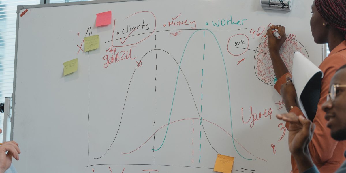A diverse team of professionals collaborating in a modern research environment, discussing findings.