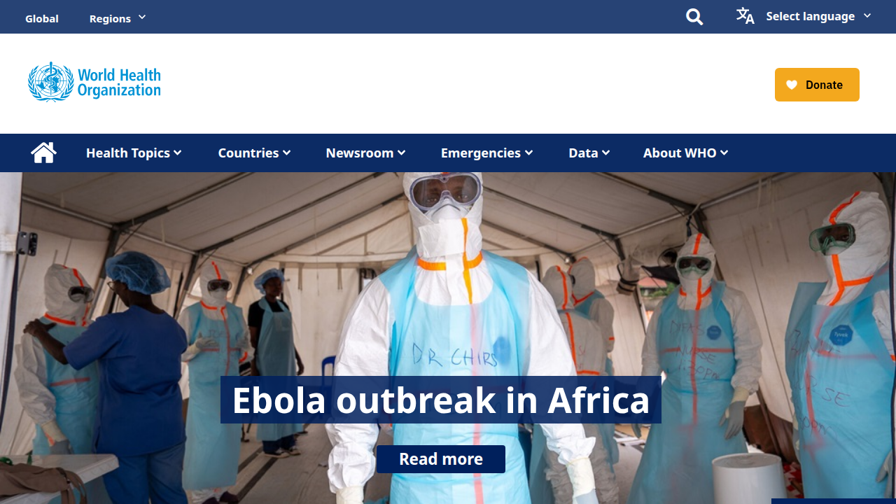 Access global health information and research findings directly from the World Health Organization website.