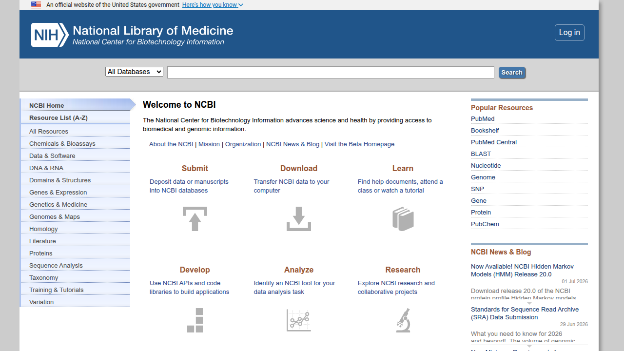Screenshot of the NCBI website, a trusted source for medical and scientific research, including articles on personality disorders.